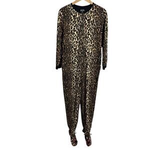 Nick & Nora Leopard Print Pajama Onesie